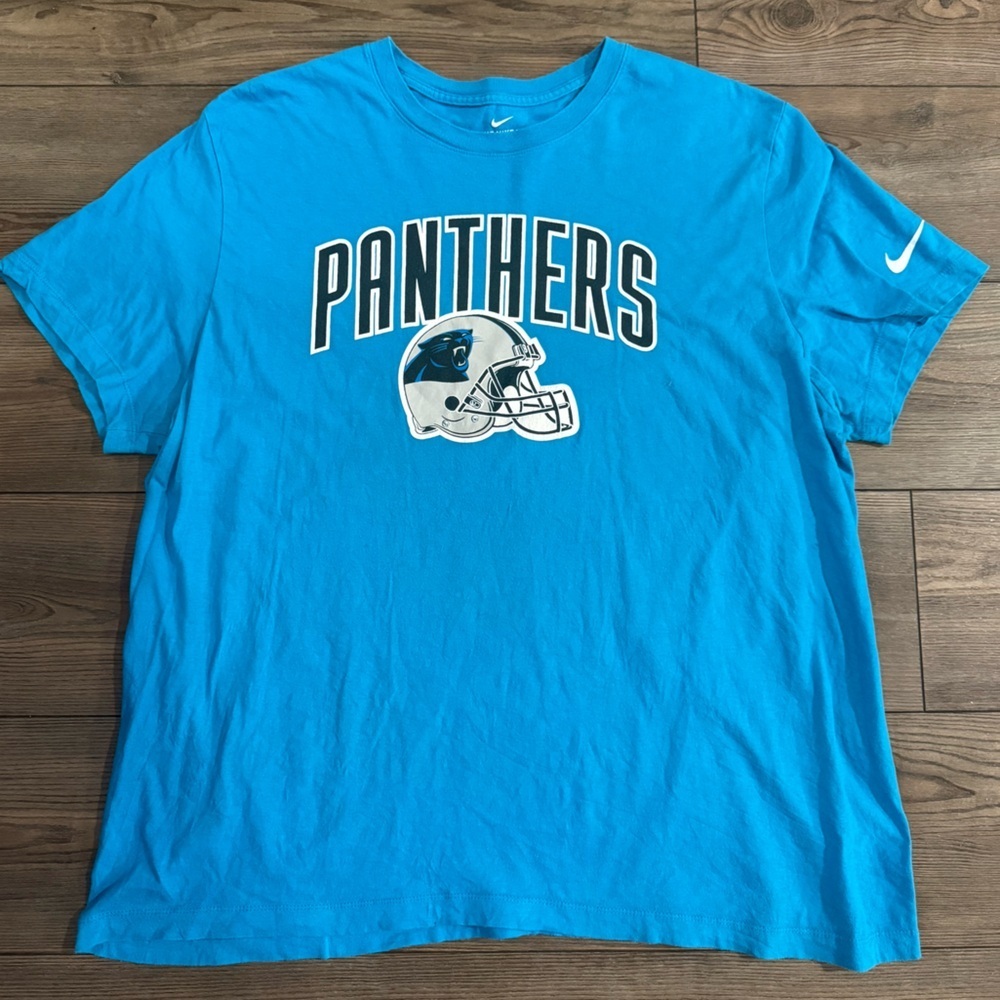 Carolina Panthers Nike Youth XXL T-Shirt Blue NFL Football Graphic Tee